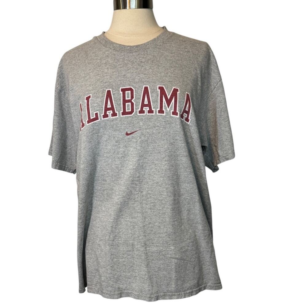 Nike Team Alabama Crimson Tide Men’s Large Gray Logo T Shirt